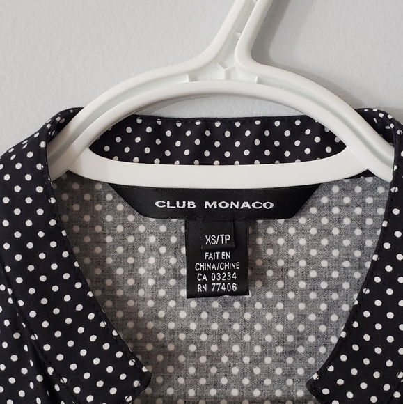 Club Monaco Polka Dot Top - Picture 3 of 6